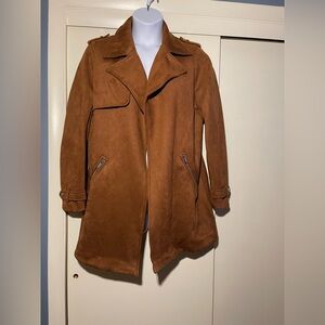 Women’s Brown Faux Suede Jacket XL